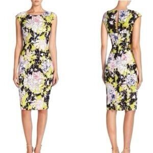 French Connection Floral Lace Sheath Dress - Size 12